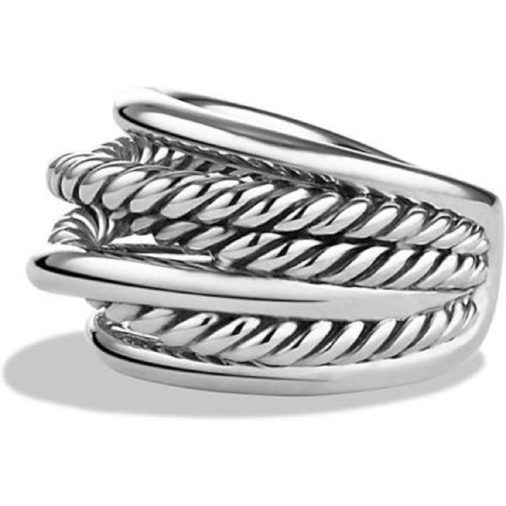 David Yurman narrow crossover ring